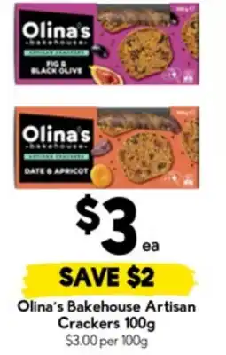 Drakes Olina's bakehouse artisan crackers offer