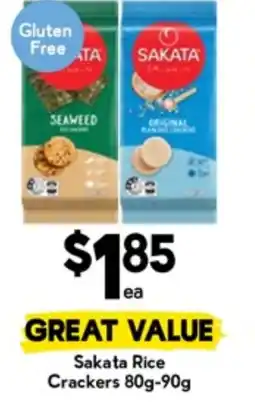 Drakes Sakata rice crackers offer