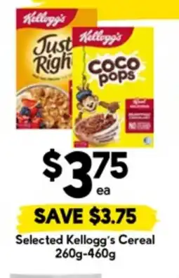 Drakes Selected kellogg's cereal offer