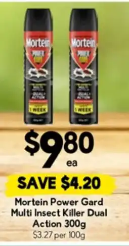 Drakes Mortein power gard multi insect killer dual action offer