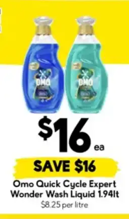 Drakes Omo quick cycle expert wonder wash liquid offer