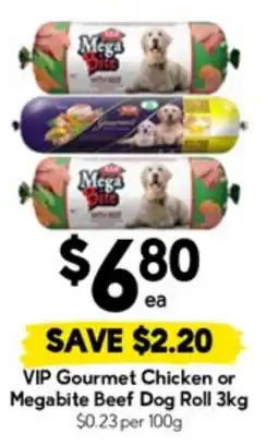 Drakes Vip gourmet chicken or megabite beef dog roll offer