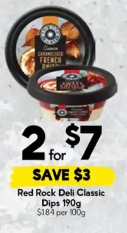 Drakes Red rock deli classic dips offer