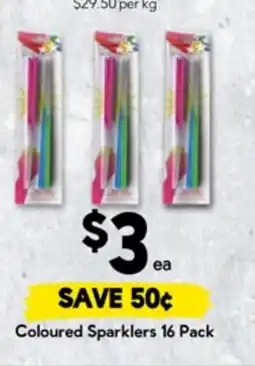 Drakes Coloured sparklers offer