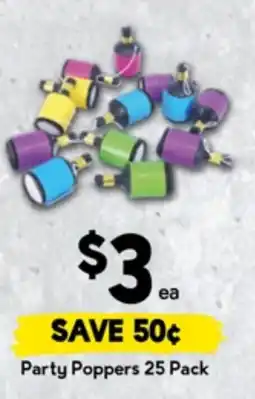 Drakes Party poppers offer