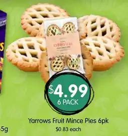 Spudshed Yarrows Fruit Mince Pies offer
