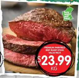 Spudshed Premium parkfield beef rump steak value pack offer