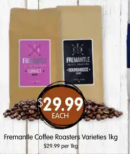 Spudshed Fremantle coffee roasters varieties offer