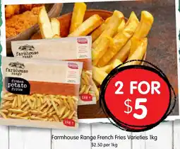 Spudshed Farmhouse Range French Fries Varieties offer