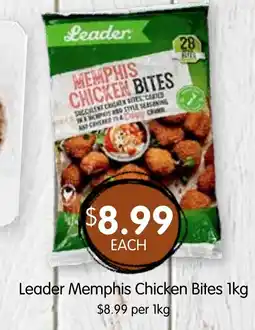 Spudshed Leader memphis chicken bites 1kg offer