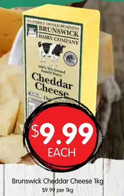 Spudshed Brunswick cheddar cheese 1kg offer