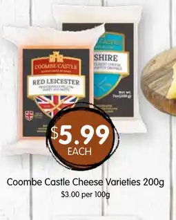 Spudshed Coombe Castle Cheese Varieties 200g offer