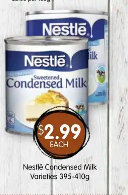 Spudshed Nestlé Condensed Milk Varieties 395-410g offer