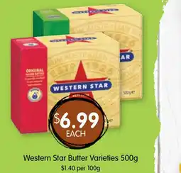 Spudshed Western Star Butter Varieties 500g offer