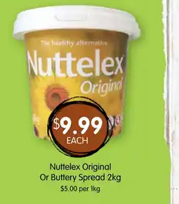 Spudshed Nuttelex Original Or Buttery Spread 2kg offer