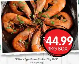 Spudshed CP Black Tiger Prawn Cooked offer