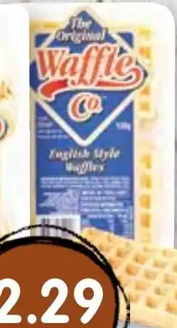 Spudshed English Style Waffles offer