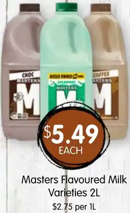 Spudshed Masters Flavoured Milk Varieties offer