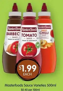 Spudshed Masterfoods Sauce Varieties offer