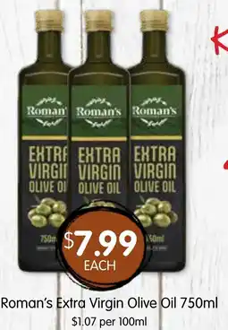 Spudshed Roman's Extra Virgin Olive Oil offer
