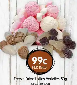 Spudshed Freeze Dried Lollies Varieties offer
