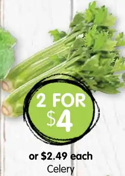 Spudshed Celery offer
