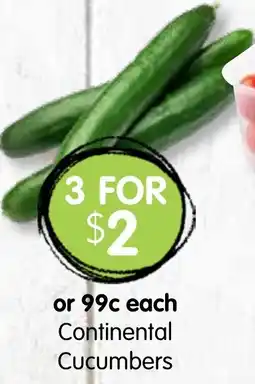 Spudshed Continental Cucumbers offer