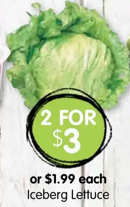 Spudshed Iceberg Lettuce offer