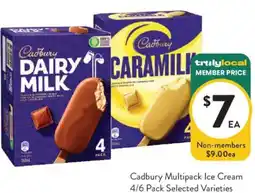 Foodworks Cadbury Multipack Ice Cream offer