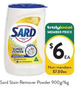 Foodworks Sard Stain Remover Powder offer