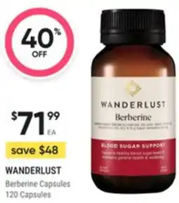 Healthy Life WANDERLUST Berberine Capsules offer