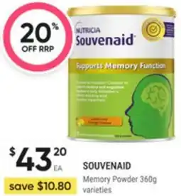 Healthy Life SOUVENAID Memory Powder offer