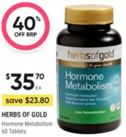 Healthy Life HERBS OF GOLD Hormone Metabolism offer