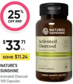 Healthy Life Natures sunshine Activated Charcoal offer