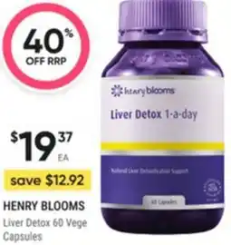 Healthy Life Henry blooms liver detox offer