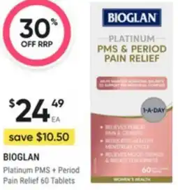 Healthy Life Bioglan Platinum PMS + Period Pain Relief offer