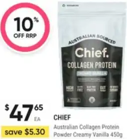 Healthy Life Chief Australian Collagen Protein Powder Creamy Vanilla offer