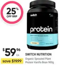 Healthy Life Switch nutrition organic sprouted plant protein vanilla bean offer