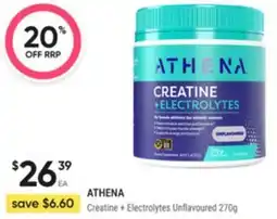 Healthy Life Athena Creatine + Electrolytes Unflavoured offer