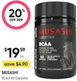 Healthy Life Musashi BCAA offer