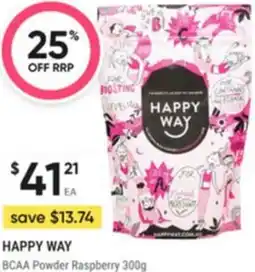 Healthy Life Happy way BCAA Powder Raspberry offer