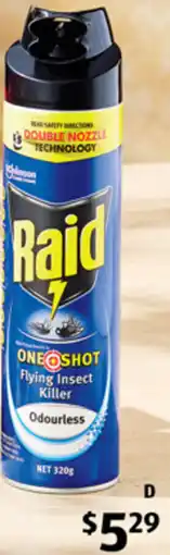 ALDI Raid Flying Insect Killer - Double Nozzle offer