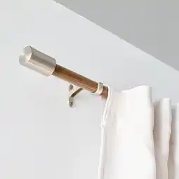 Pillow Talk Jordan Nickel Walnut Veneer Extendable Rod Set by M.U.S.E offer