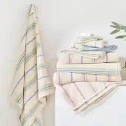 Pillow Talk Harley Stripe Towel Range by Habitat offer