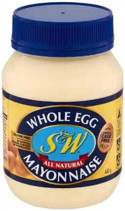 IGA S&W Whole Egg Mayonnaise offer