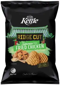 IGA Kettle Ridge Cut Potato Chips 165g or Thins Chips 150‑175g Selected Varieties offer