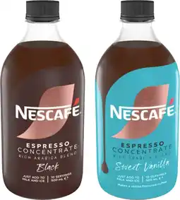 IGA Nescafé Espresso Concentrate Selected Varieties offer