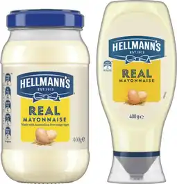 IGA Hellmann’s Mayonnaise 400‑432g Selected Varieties offer