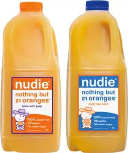 IGA Nudie Orange Juice Selected Varieties offer
