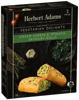 IGA Herbert Adams Gourmet Cream Cheese & Spinach Rolls offer